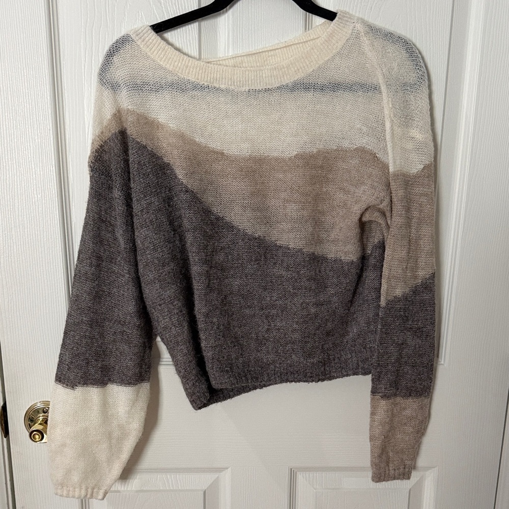 Old Navy Multicolor Crew Neck Sweater super soft wool blend small